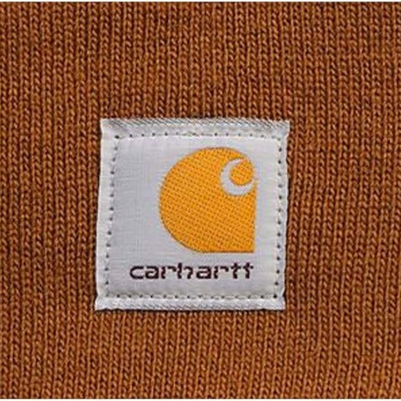 Brown Unisex Carhartt‎ Men's Knit Cuffed Beanie Hat Winter Cap for Men and Women - Picture 2 of 2